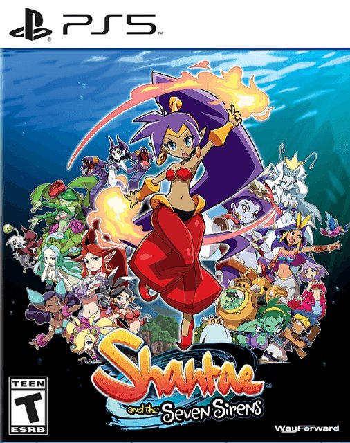 Shantae and the Seven Sirens box art for Playstation 5